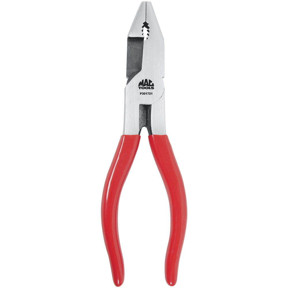 8-Inch Linesman Pliers with Cutter Red