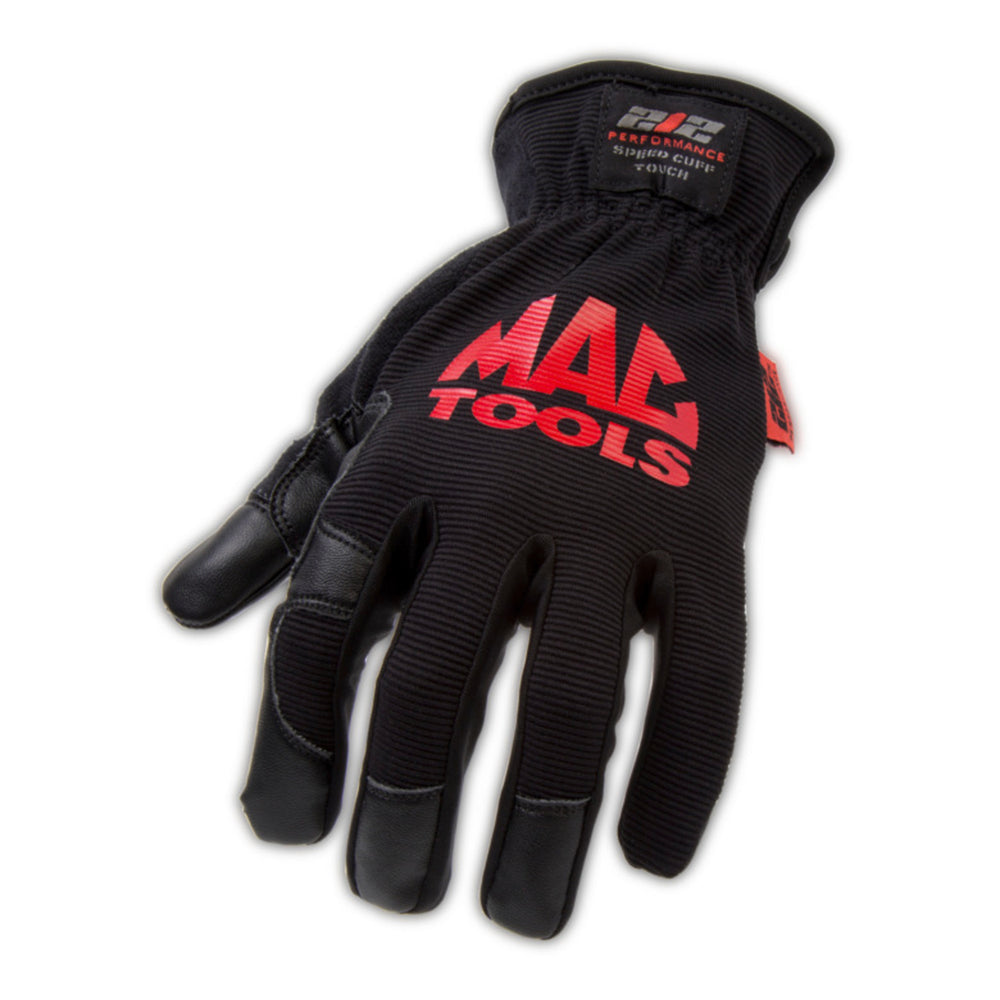 Mac Tools® Touch Screen Compatible Speed Cuff Gloves Black (1-Pair), MACSPDC