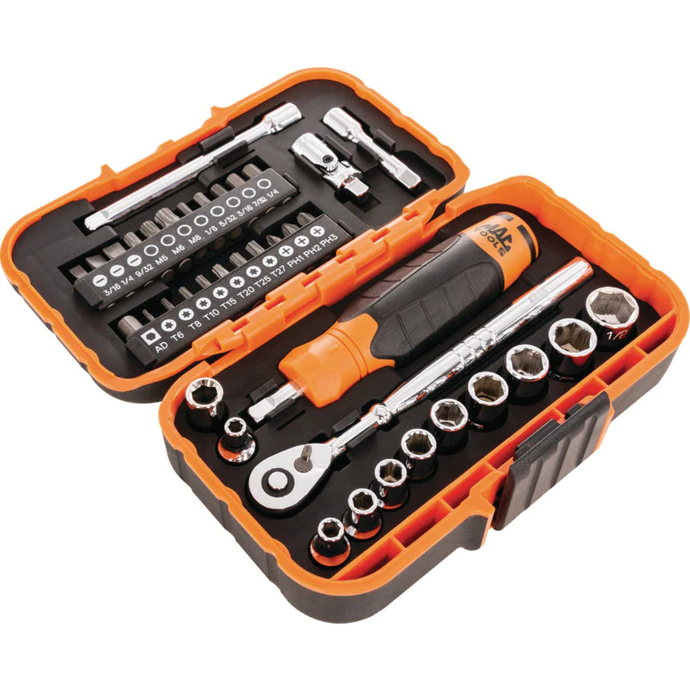 Mac Tools 38-Piece 1/4-Inch Drive Sae Precision Torque Micro Socket And ...
