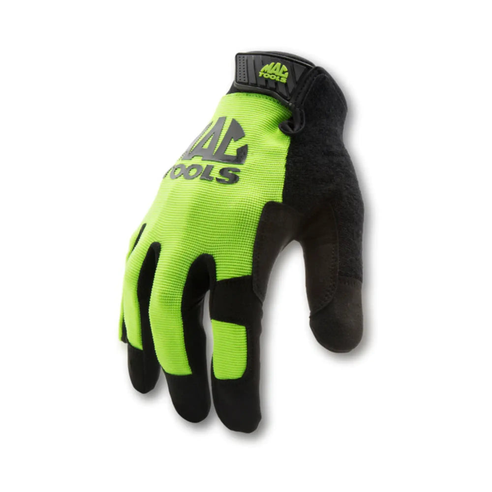 Mac Tools® Touch Screen Compatible Mechanic Gloves in Neon Green (1-Pair), MACMCHT-G