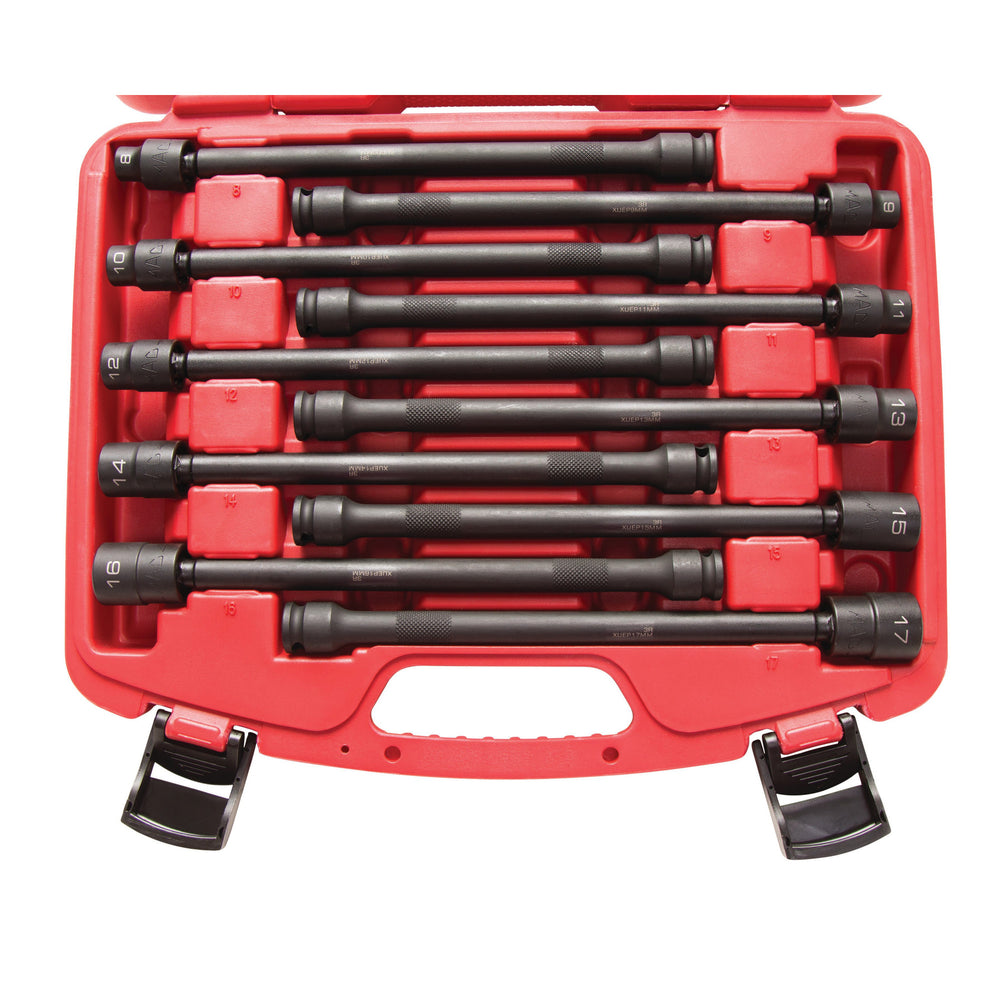 
                  
                    10-PC. 3/8" Drive Metric Universal Extension Driveline Impact Socket Set - 12-PT., SXMUEP102B
                  
                