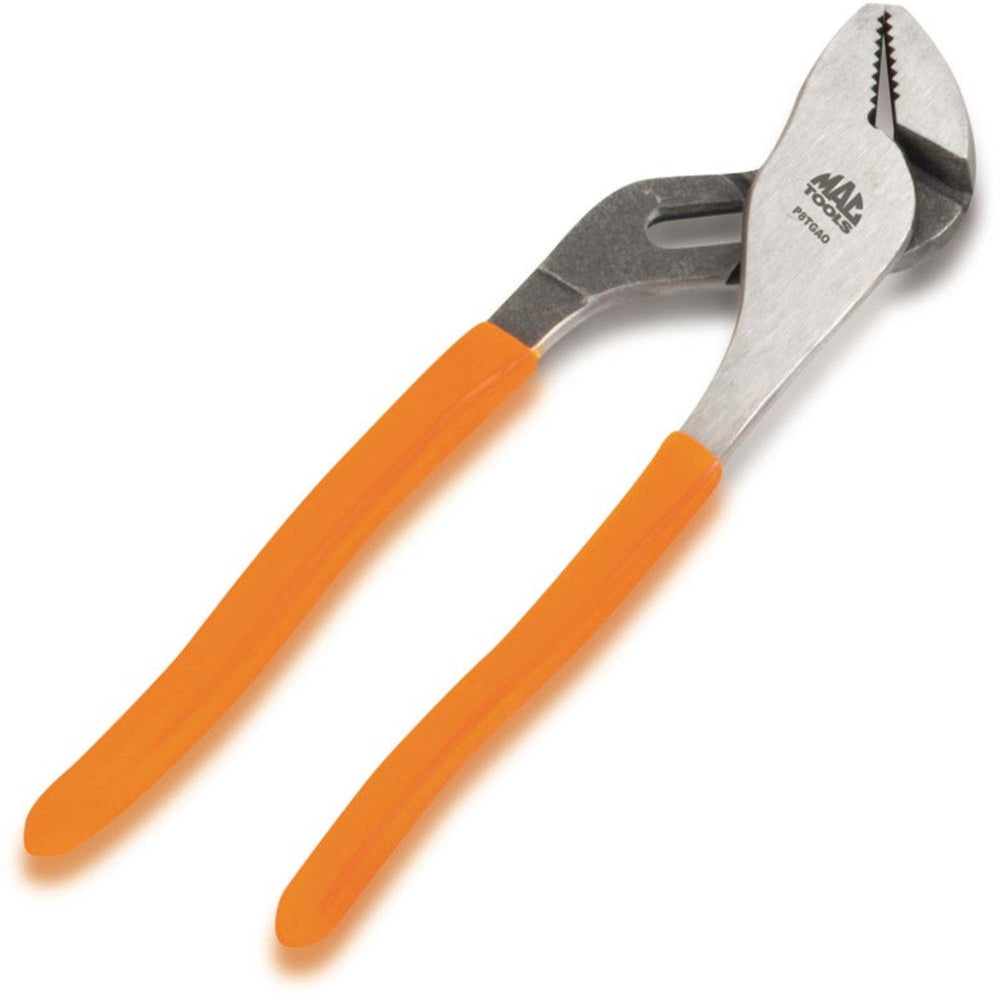 8-Inch Tongue and Groove Straight Jaw Pliers with Flush Rivet Orange