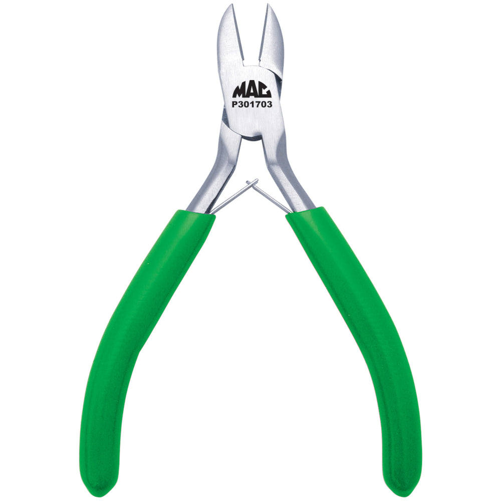 Mini Diagonal Cutting Pliers with Green Handle, P301703G